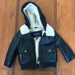 London Fog Black bomber jacket size 12 mo